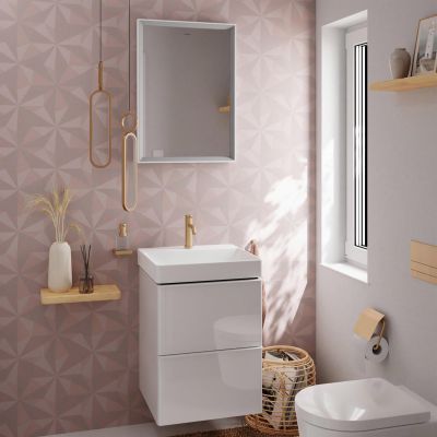 Umywalka 50x48 cm prostokątna ścienna-meblowa biała 61012450 Hansgrohe Xelu Q