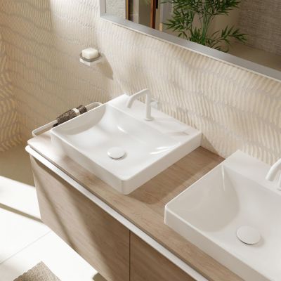 Umywalka 50x48 cm prostokątna nablatowa biała 61014450 Hansgrohe Xelu Q