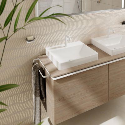 Umywalka 50x48 cm prostokątna nablatowa biała 61014450 Hansgrohe Xelu Q