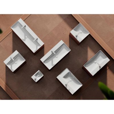 Umywalka 50x48 cm prostokątna nablatowa biała 61014450 Hansgrohe Xelu Q