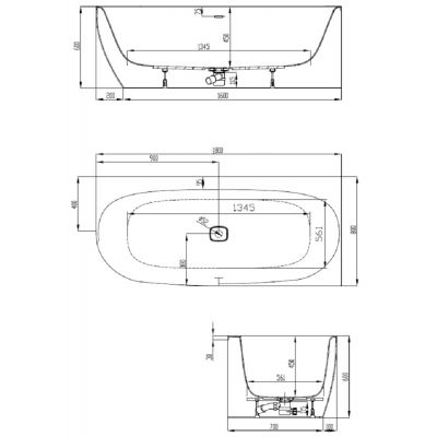 Wanna narożna 180x180 cm 3835010 Hoesch iSensi