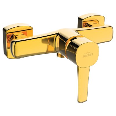 Invena Glamour BN02009 bateria prysznicowa ścienna złoty