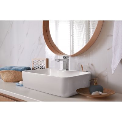 Bateria umywalkowa stojąca chrom BU09001 Invena Paros