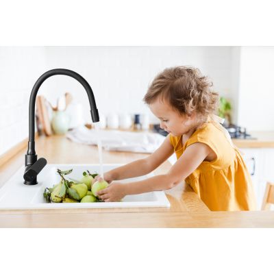 Invena Joga Plus BZ32P04 bateria kuchenna stojąca czarny