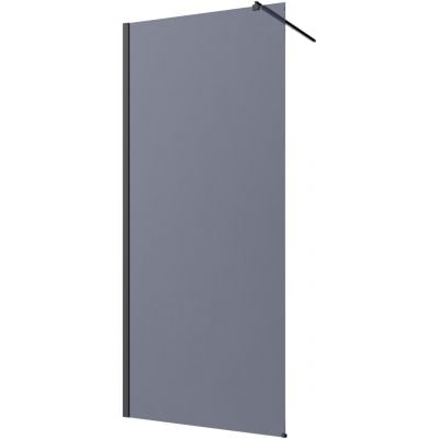 Ścianka prysznicowa walk-in 120 cm czarny półmat/szkło grafitowe AK32123 Invena