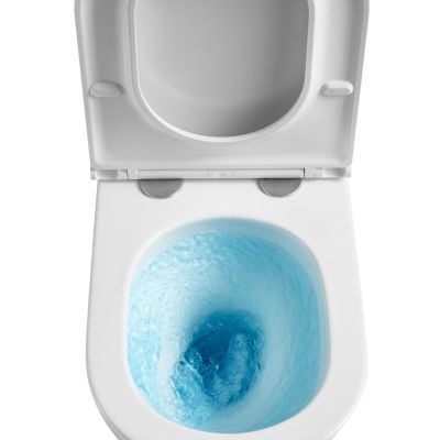 Miska WC z deską wolnoopadającą wisząca bez kołnierza biały półmat CE92001 Invena Glamour