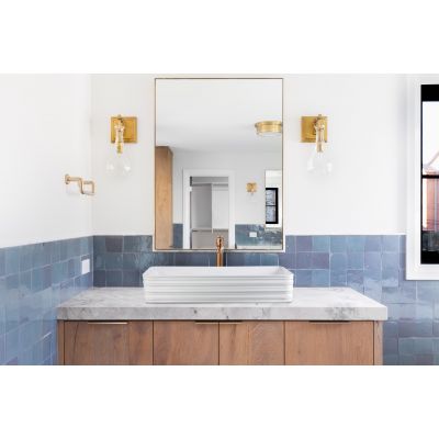 Umywalka 66x38 cm prostokątna nablatowa biała CE54P01 Invena Akte