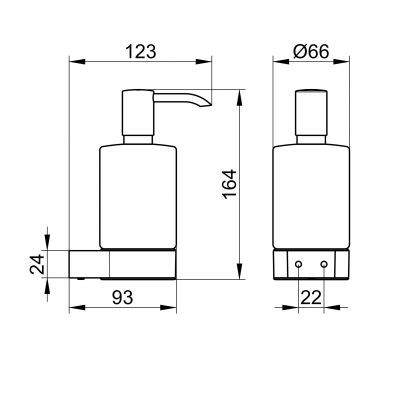 Dozownik do mydła 14953019000 Keuco Plan