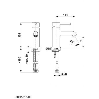 KFA Armatura Moza 503281500 bateria umywalkowa