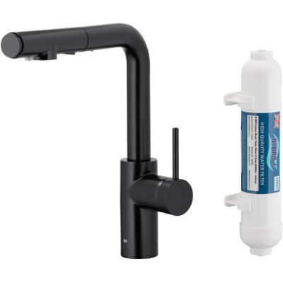 Bateria kuchenna z filtrem stojąca czarna 662311281 KFA Armatura Duero