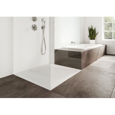 Kaldewei Cayonoplan brodzik 90x90 cm kwadratowy model 2254-5 z obniżonym nośnikiem styropianowym biały matowy 361447980711