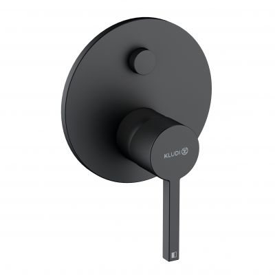 Bateria wannowo-prysznicowa podtynkowa czarna 207593915 Kludi Nova Fonte Puristic