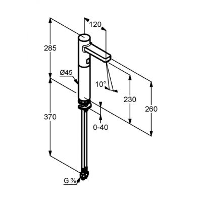 Kludi Zenta 3810605 bateria umywalkowa