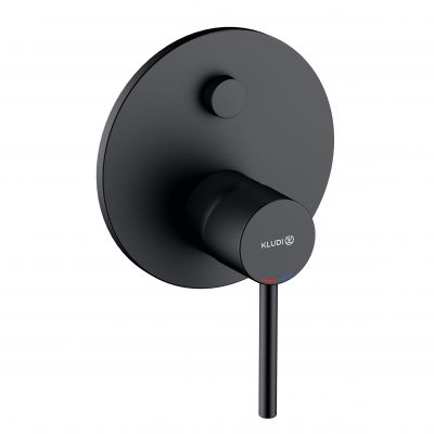 Bateria wannowo-prysznicowa podtynkowa czarna 387593976 Kludi Bozz