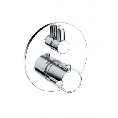 Bateria prysznicowa podtynkowa termostatyczna chrom 388850545 Kludi Zenta SL