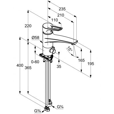 Kludi MX 399068262 bateria kuchenna