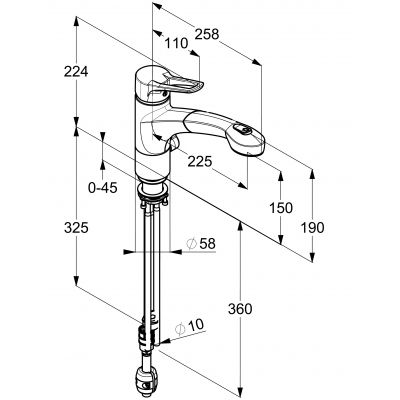 Kludi MX 399450562 bateria kuchenna