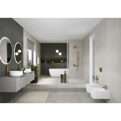 Zestaw prysznicowy ścienny złoty 20850N015 Kludi Nova Fonte Puristic