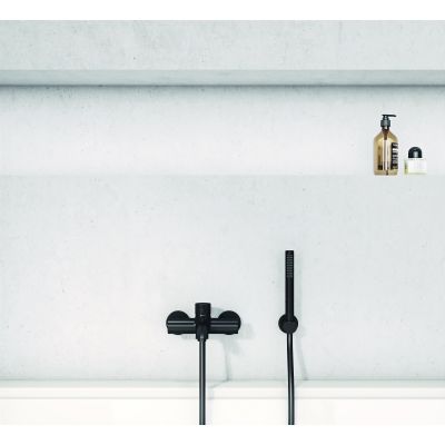 Kludi Bozz 389983976 bateria bidetowa z zestawem prysznicowym podtynkowa czarna