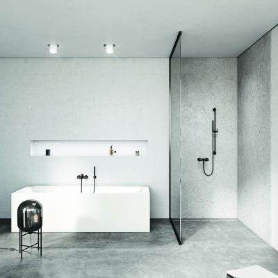 Kludi Bozz 389983976 bateria bidetowa z zestawem prysznicowym podtynkowa czarna