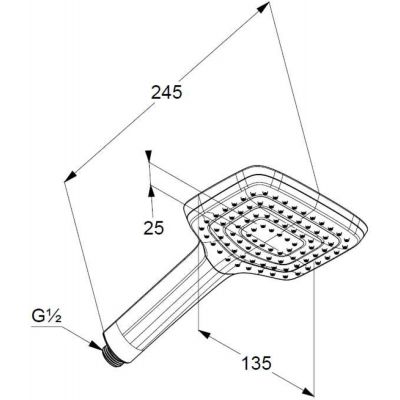 Kludi Freshline 645000500 słuchawka prysznicowa