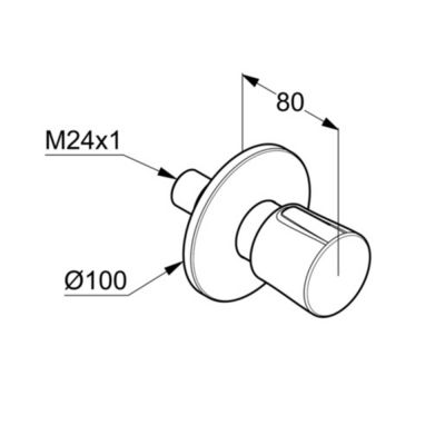 Zawór podtynkowy 528150575 Kludi Balance