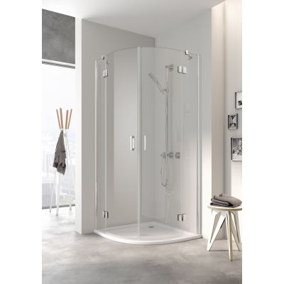 Kabina prysznicowa półokrągła 80x80 cm srebrny OSE5508020VPK Kermi Osia OS E55