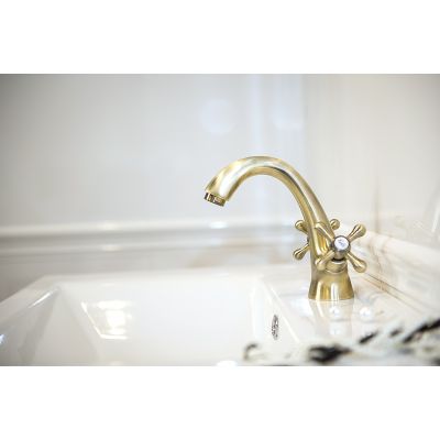 Kuchinox Stilo BKI522D bateria umywalkowa stojąca mosiądz/brąz antyczny