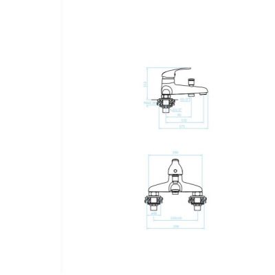 Bateria wannowo-prysznicowa nawannowa chrom BKN015D Kuchinox