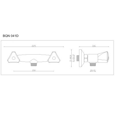 Kuchinox Norm BQN041D bateria prysznicowa