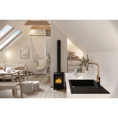 Zlewozmywak granitowy 67x44 cm SBU711T Kuchinox Hunter