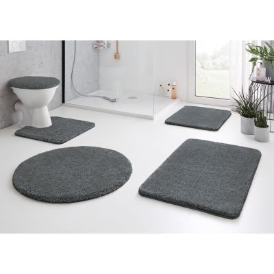 Dywanik łazienkowy 80x50 cm prostokątny szary 5405901207 Kleine Wolke Relax