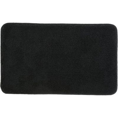 Dywanik łazienkowy 80x50 cm prostokątny czarny 5405926207 Kleine Wolke Relax