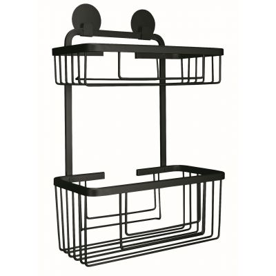 Koszyk łazienkowy czarny 8061926806 Kleine Wolke Rocco