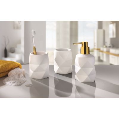 Kubek do mycia zębów 8431100852 Kleine Wolke Golden Crackle