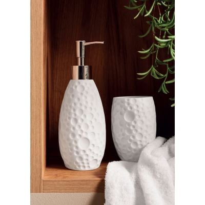 Dozownik do mydła 250 ml ceramiczny-biały 8682100854 Kleine Wolke Moon