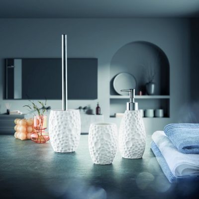 Szczotka toaletowa stojąca biała-ceramiczna 8682100856 Kleine Wolke Moon