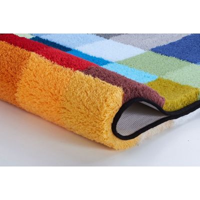 Dywanik łazienkowy 120x75 cm prostokątny mix kolorów 8821148449 Kleine Wolke Cubetto
