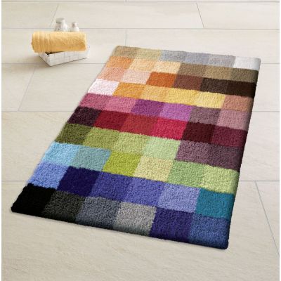 Dywanik łazienkowy 120x75 cm prostokątny mix kolorów 8821148449 Kleine Wolke Cubetto