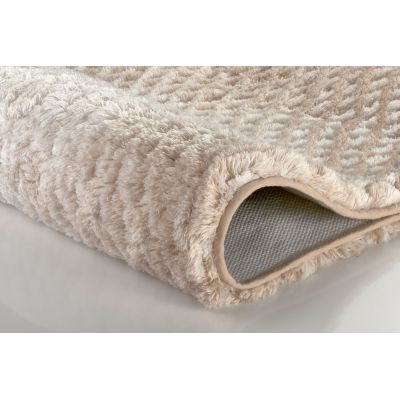 Dywanik łazienkowy 100x60 cm prostokątny beżowy 9121398360 Kleine Wolke Cory