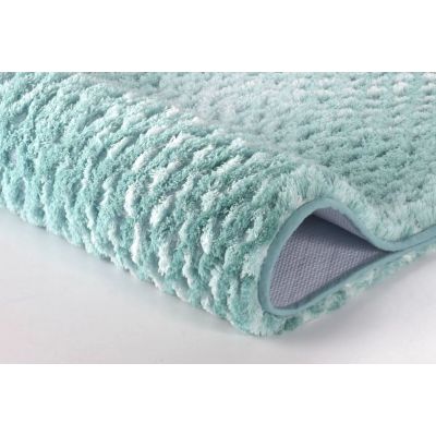 Dywanik łazienkowy 120x70 cm prostokątny zielony 9121652225 Kleine Wolke Cory