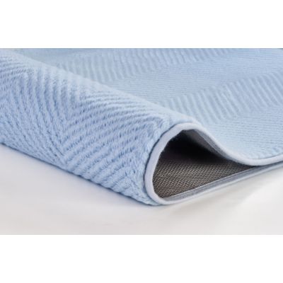 Dywanik łazienkowy 120x70 cm prostokątny niebieski 9178738225 Kleine Wolke ZigZag