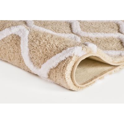 Dywanik łazienkowy 120x70 cm prostokątny biały 9180226225 Kleine Wolke Piana