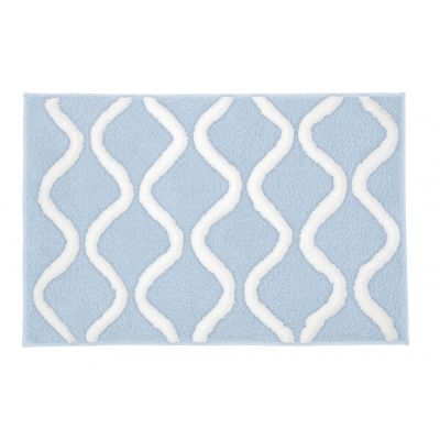 Dywanik łazienkowy 120x70 cm prostokątny niebieski 9180746225 Kleine Wolke Piana