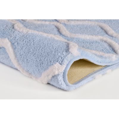 Dywanik łazienkowy 90x60 cm prostokątny niebieski 9180746519 Kleine Wolke Piana