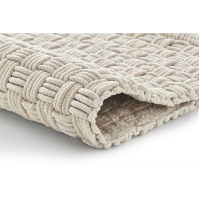Dywanik łazienkowy 100x60 cm prostokątny beżowy 9193289360 Kleine Wolke Matino