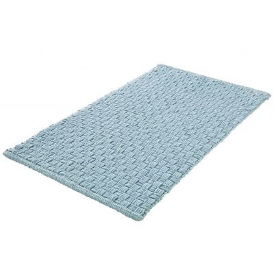 Dywanik łazienkowy 100x60 cm prostokątny niebieski 9193649360 Kleine Wolke Matino