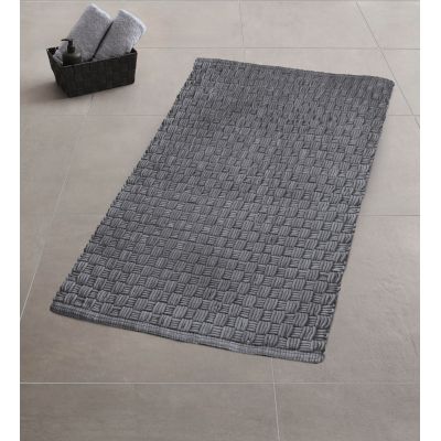 Dywanik łazienkowy 100x60 cm prostokątny szary 9193905360 Kleine Wolke Matino