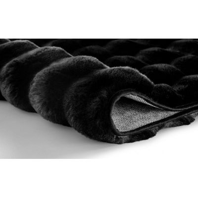Dywanik łazienkowy 90x60 cm prostokątny czarny 9198926519 Kleine Wolke Cloud