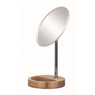 Lusterko kosmetyczne 17x30.5 cm okrągłe srebrny 5884202886 Kleine Wolke Timber